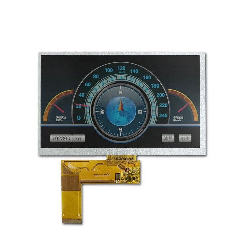 800x480 TFT LCD मॉड्यूल EK9716BD ड्राइवर 40 पिन RGB 24bit इंटरफ़ेस: