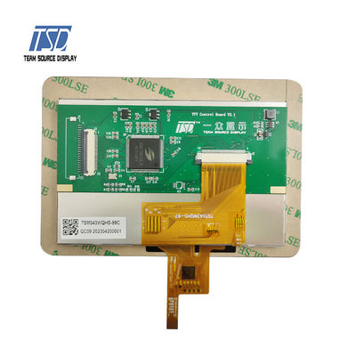 TSD MCU इंटरफ़ेस 600nits TFT LCD पैनल 4.3 इंच 480x272 रिज़ॉल्यूशन