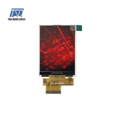2.8 इंच 240x320 रिज़ॉल्यूशन 280nits MCU इंटरफ़ेस ILI9341V IC TFT LCD डिस्प्ले: