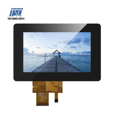 ILI5480 IC 500nits 5 इंच TFT LCD डिस्प्ले 800x480 TTL इंटरफ़ेस TFT LCD स्क्रीन के साथ: