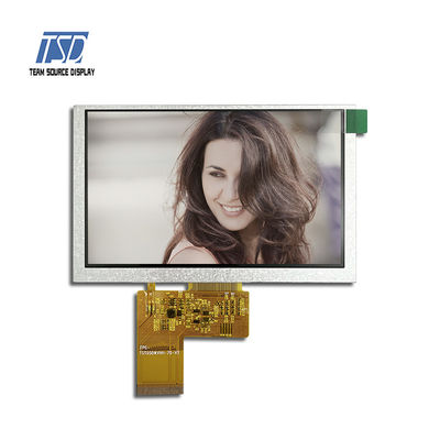 5.0 इंच 800x480 ST7262 IC 500nits TFT LCD स्क्रीन TTL इंटरफ़ेस के साथ
